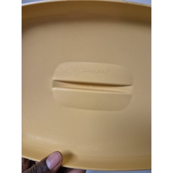 Vintage Tupperware Vegetable Rice Microwave Steamer/Cooker 3-Piece 1273-4 Gold - Picture 4 of 10